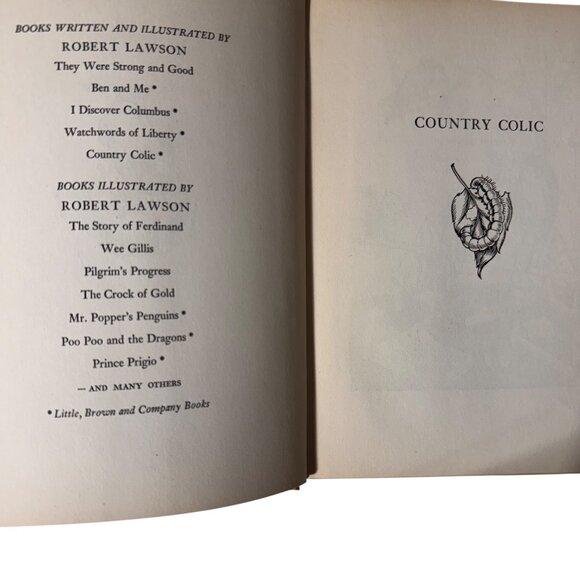 Country Colic Weeders Digest Robert Lawson Stated 1st Ed 1944 HC DJ Illustrated - Picture 3 of 16